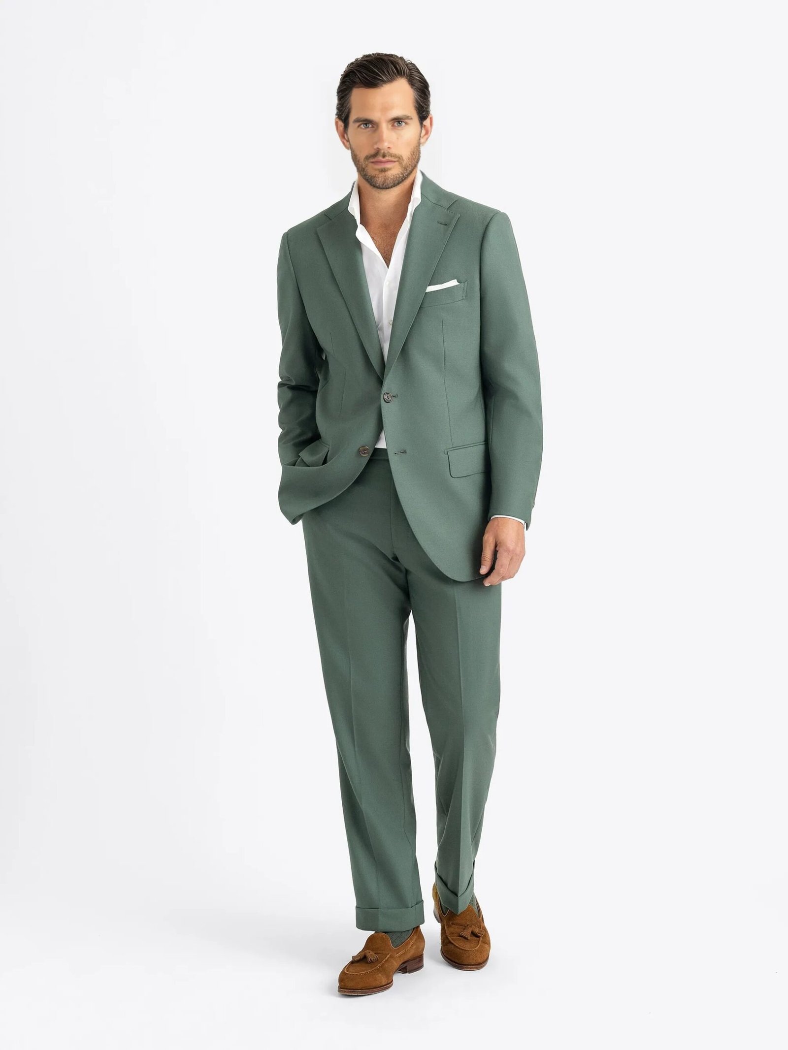 Regent Green Two Piece Suit - Image 4