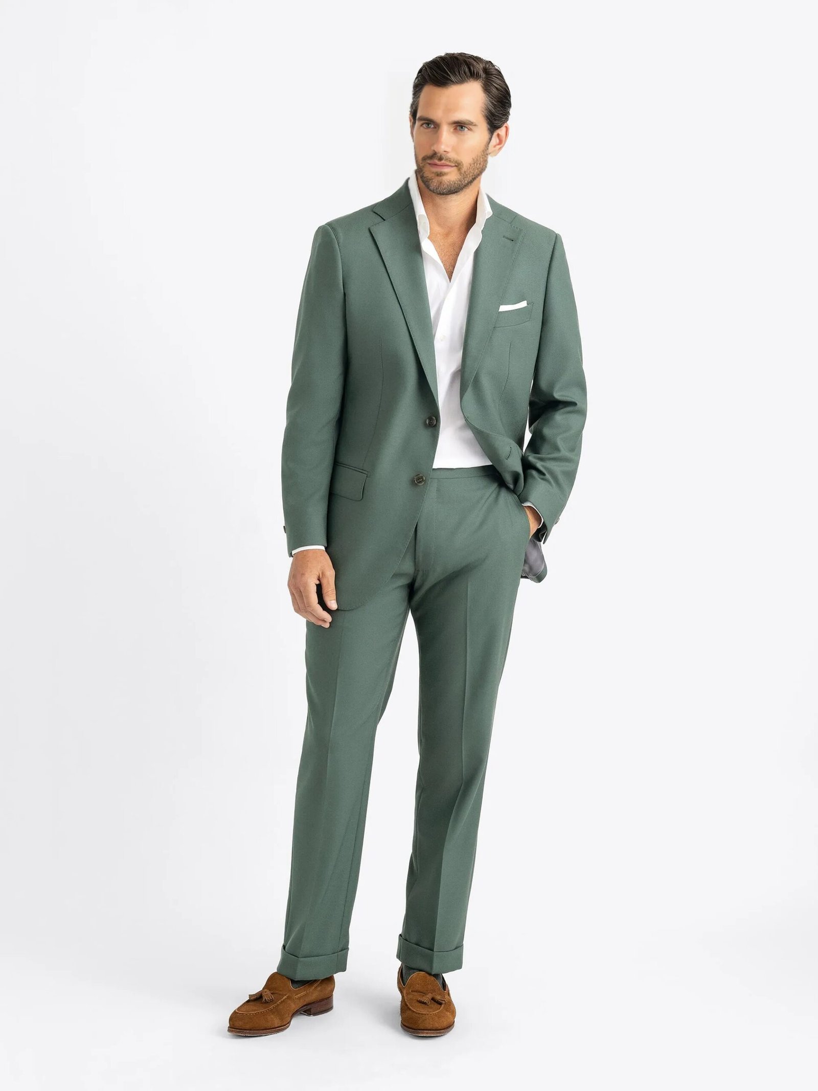 Regent Green Two Piece Suit - Image 5