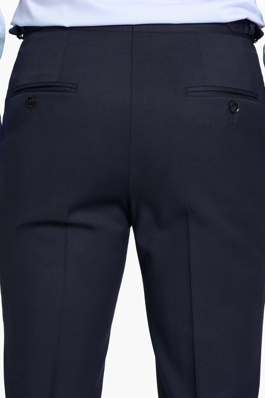 Heritage Navy Pinpoint Wool Suit - Image 3