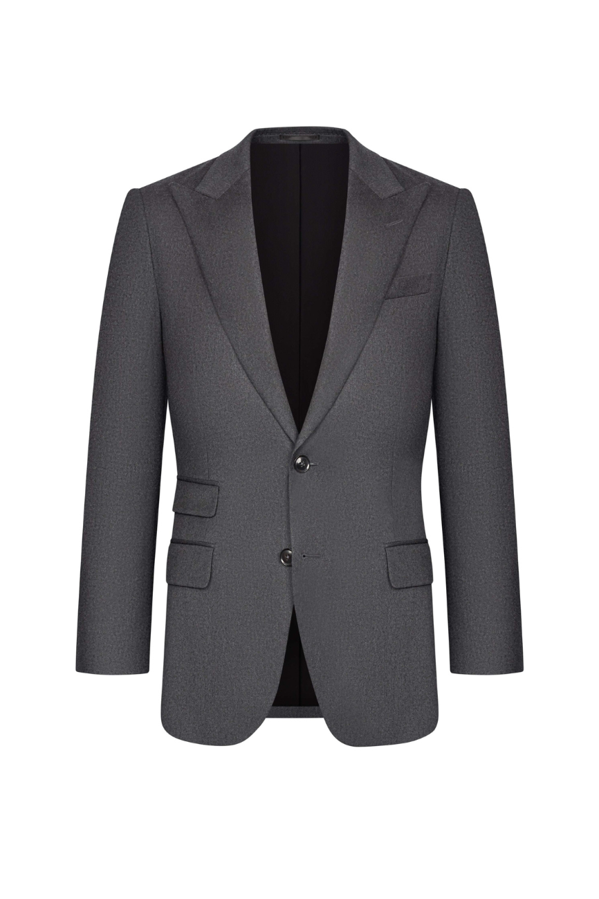 Refined Charcoal Grey Two Piece Suit - Image 7