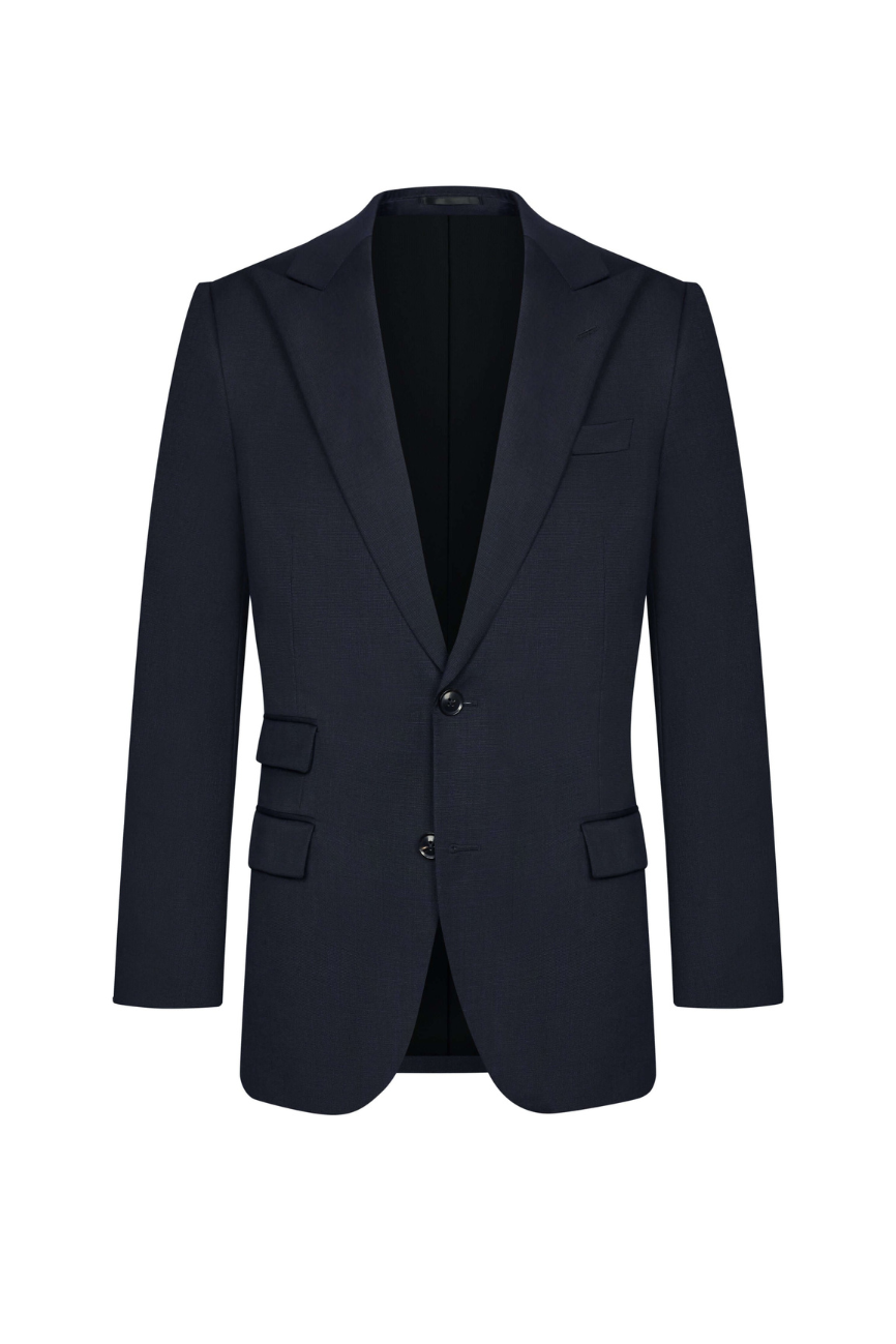 Heritage Navy Pinpoint Wool Suit - Image 6
