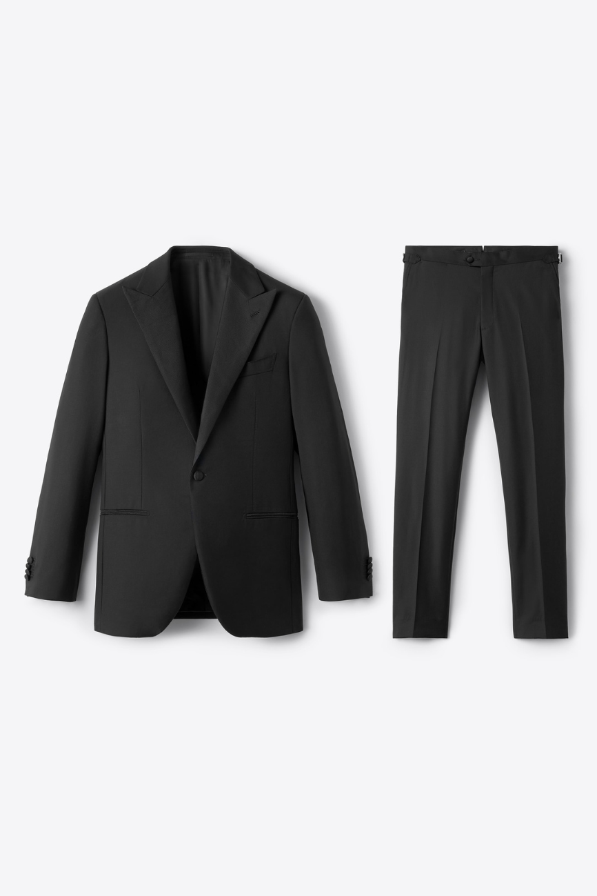 Black Peak Lapel Two-Piece Tuxedo - Image 2