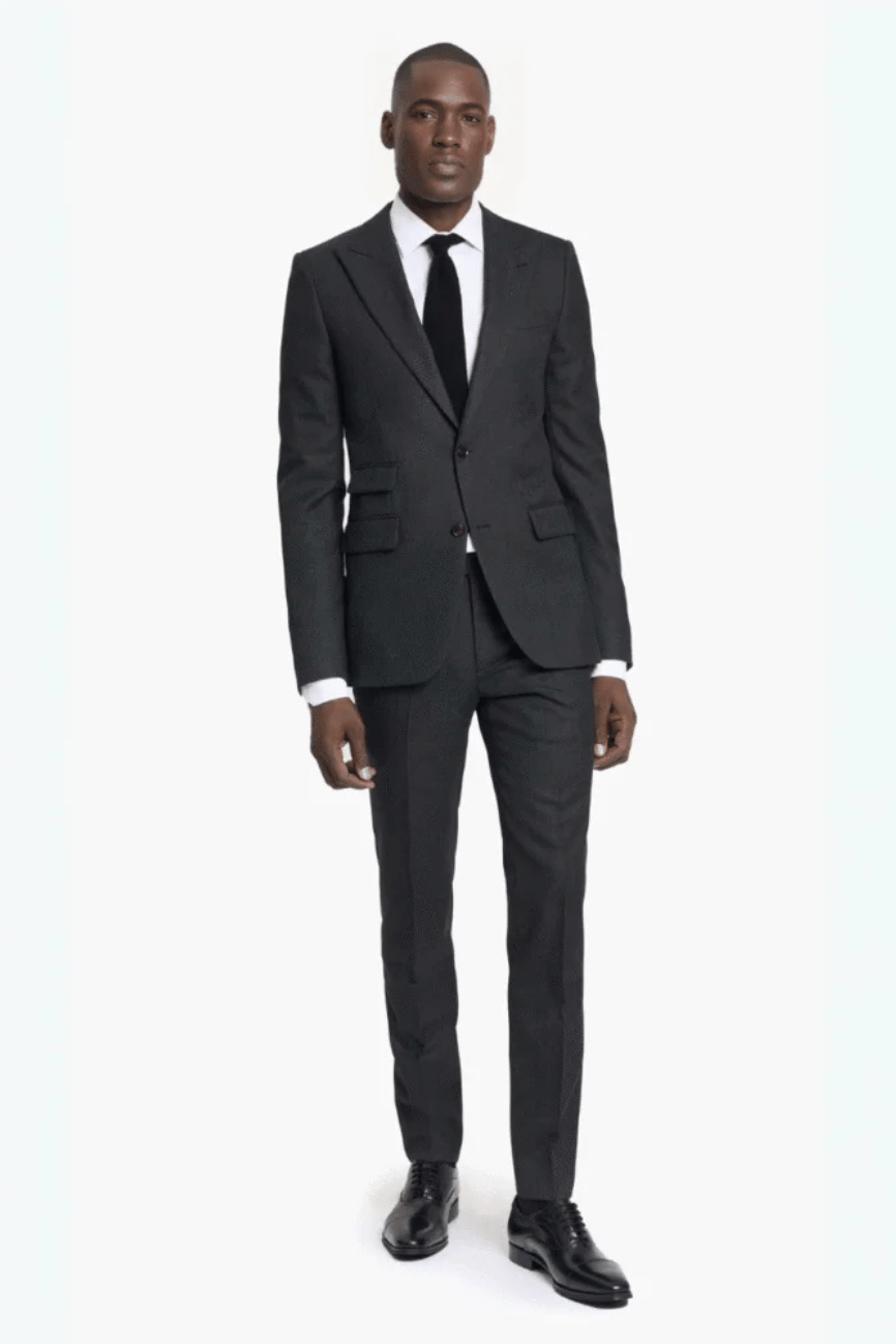 Refined Carbon Grey Two Piece Suit