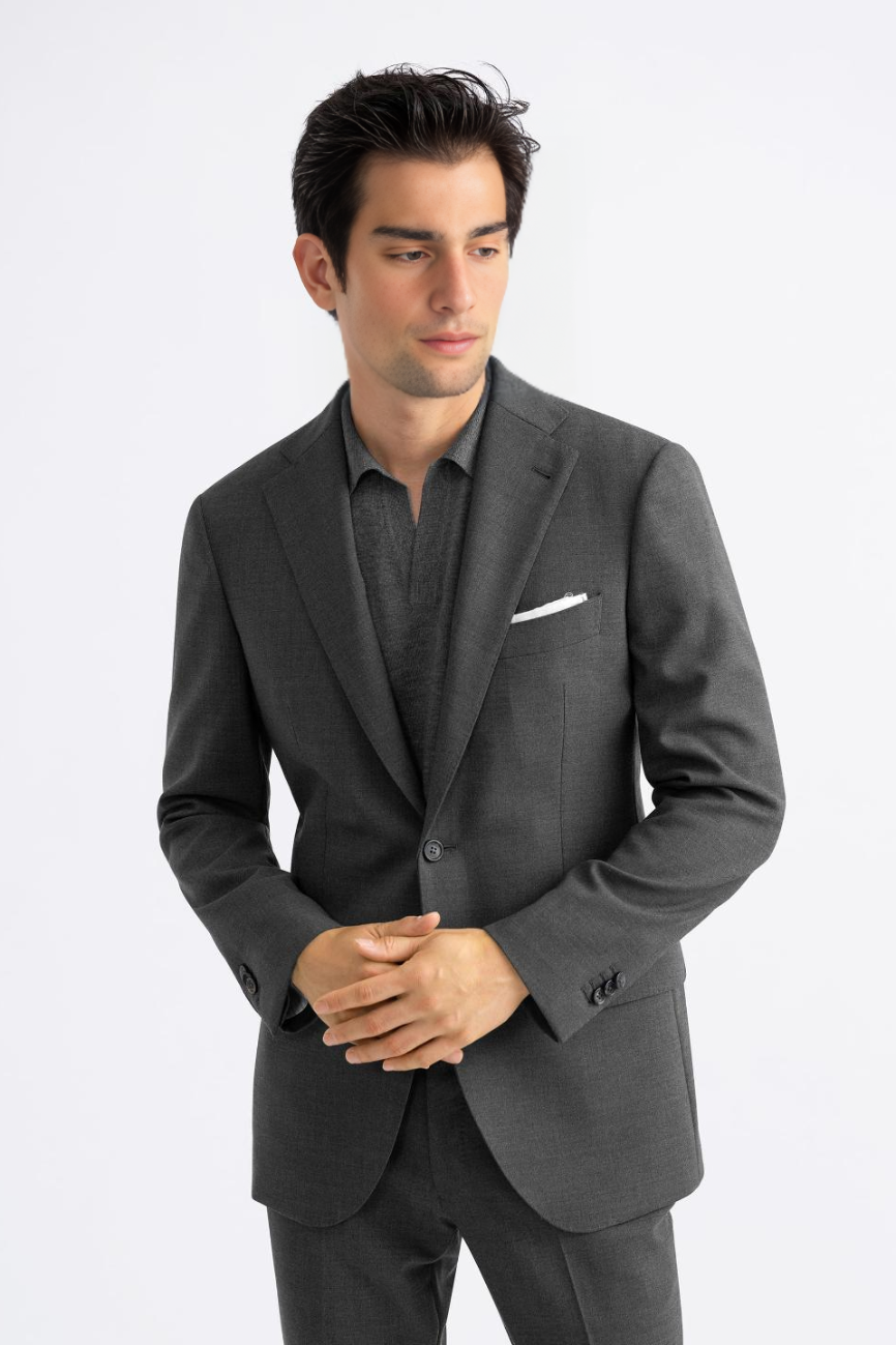 Classic Dark Grey Two-Piece Suit - Image 2