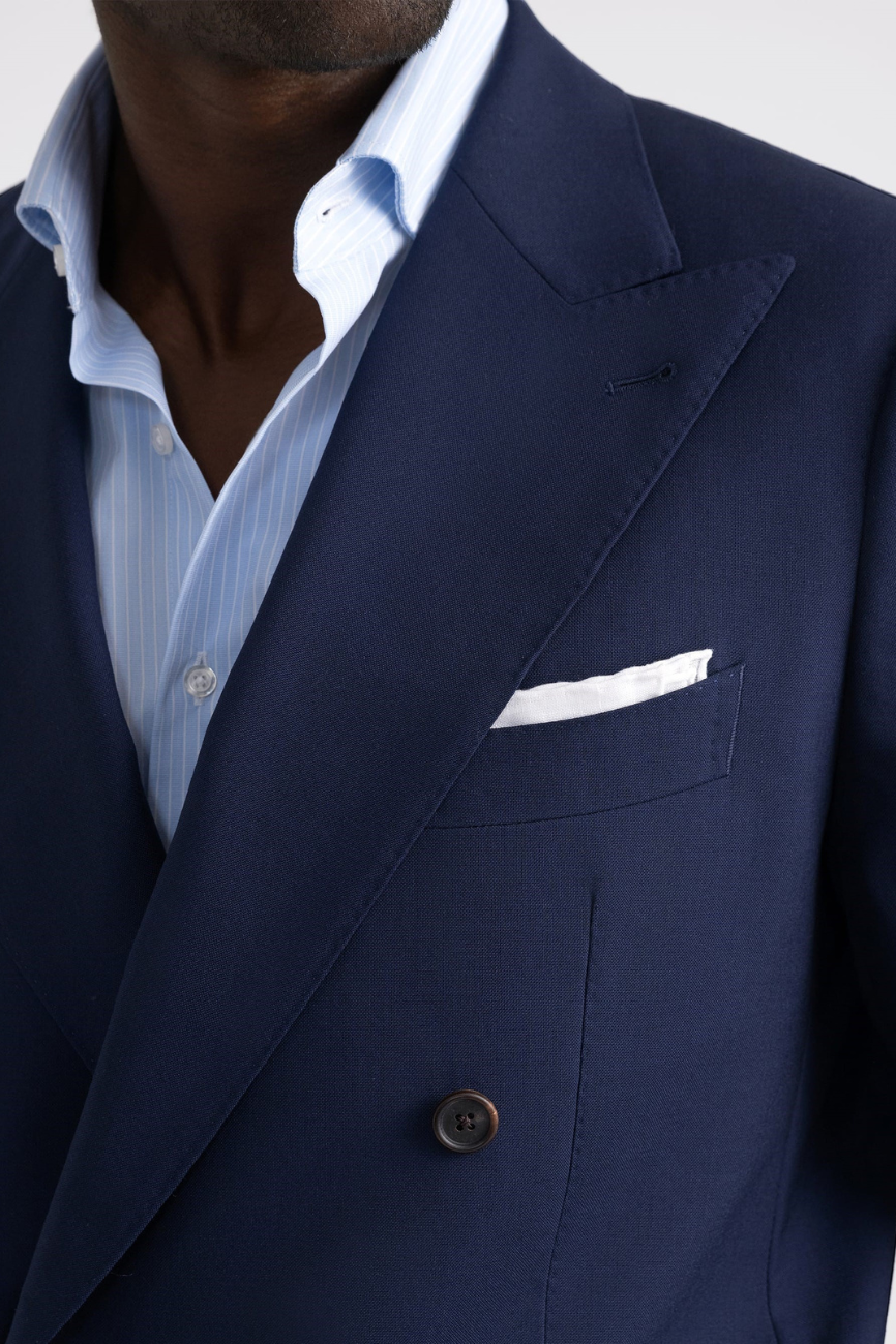 Prestige Double-Breasted Navy Fresco Suit - Image 2