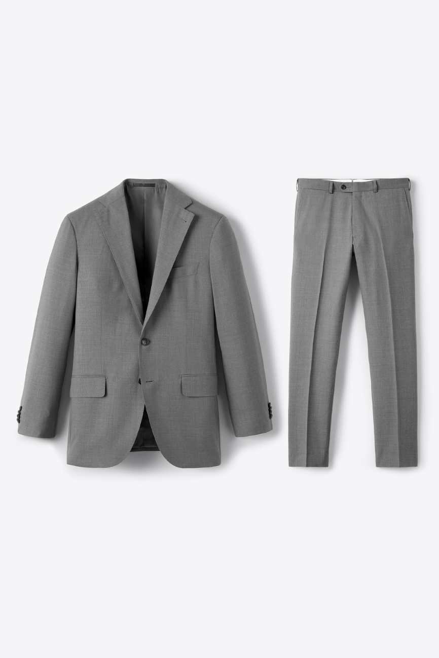 Refined Grey Tropical Wool Allen Suit - Image 2