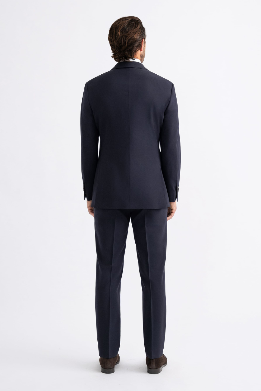 Prestige Navy Wool Two-Piece Suit - Image 2