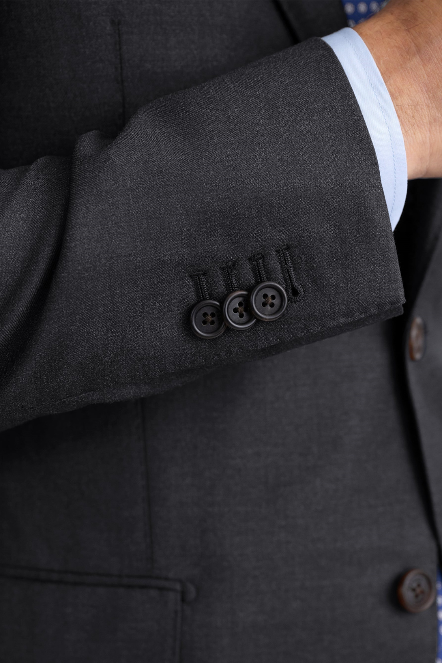 Prestige Charcoal Wool Two-Piece Suit - Image 2