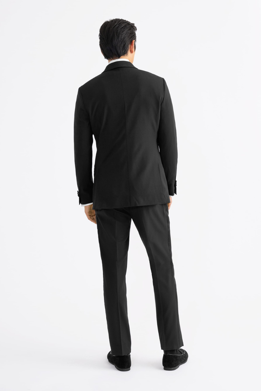 Peak Lapel Black Two-Piece Tuxedo - Image 2