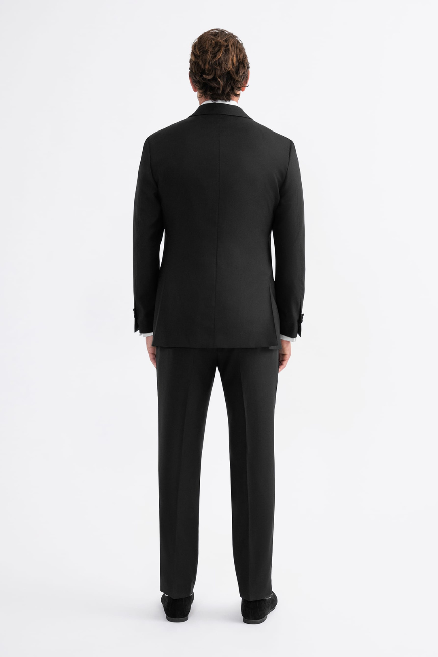 Black Peak Lapel Two-Piece Tuxedo - Image 3