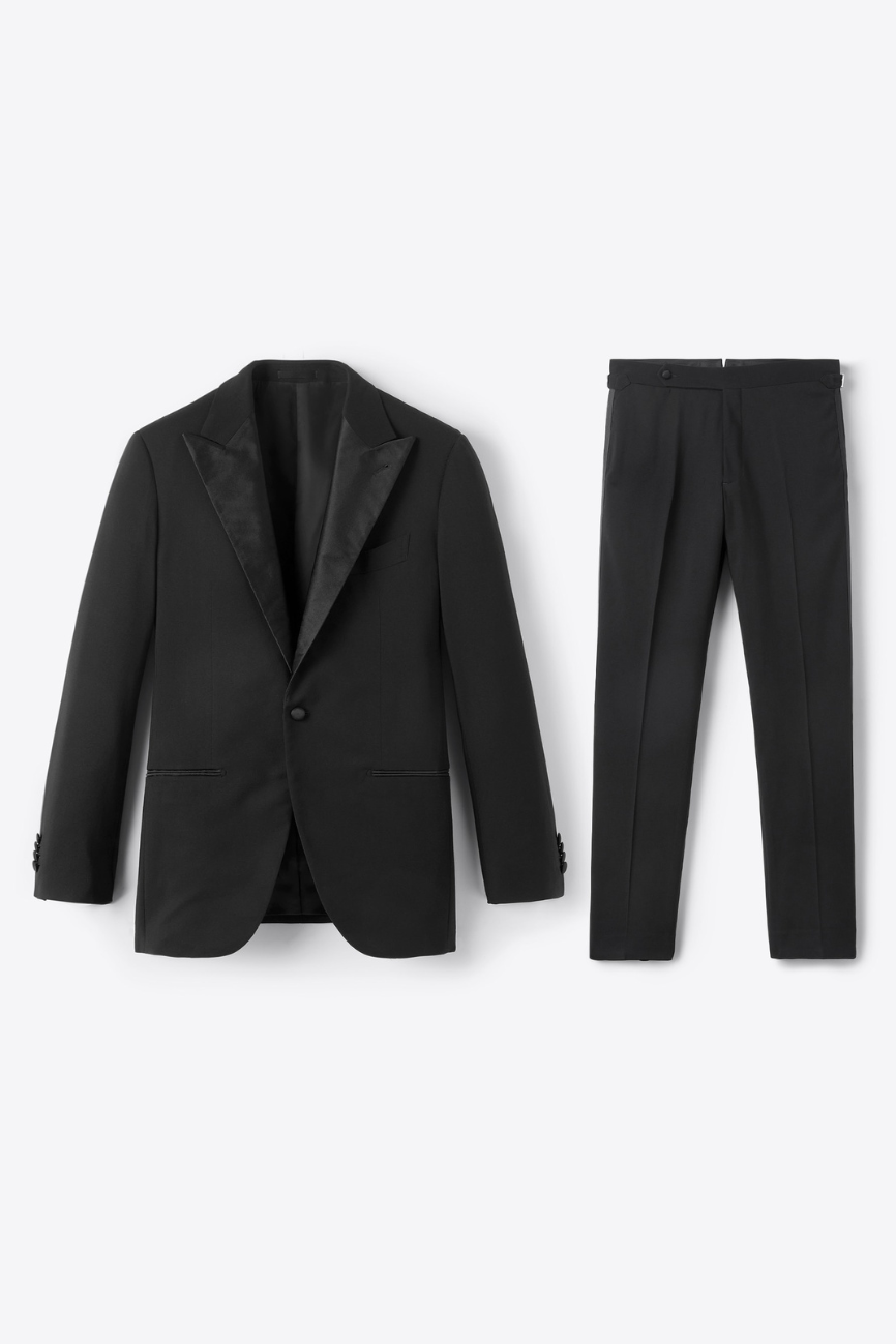 Regal Black Barathea Two-Piece Tuxedo - Image 2