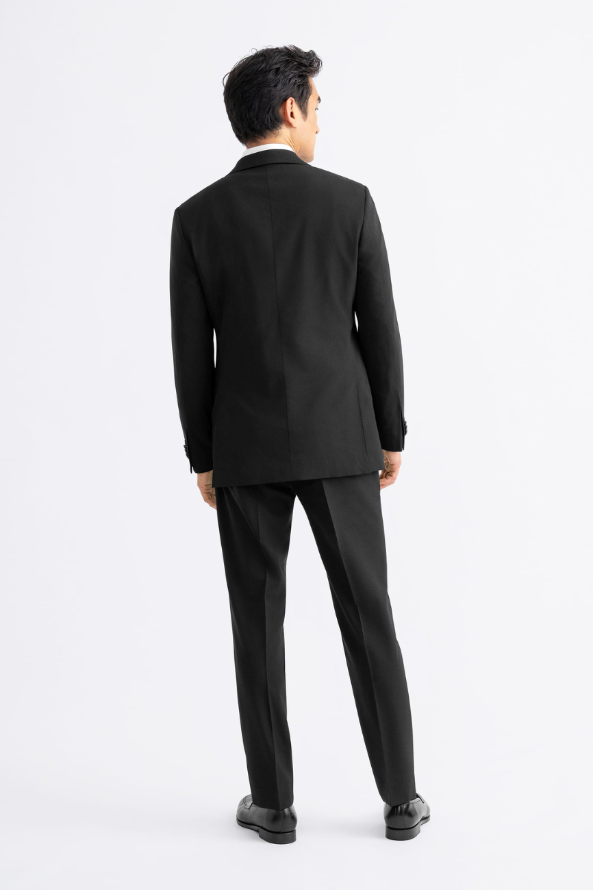 Prestige Black Wool Two-Piece Suit - Image 3