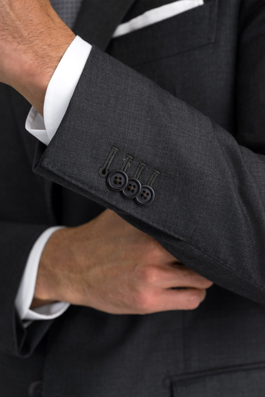 Heritage Charcoal Wool Suit - Image 3