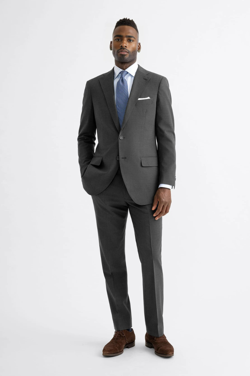 Prestige Mid Grey Wool Two-Piece Suit - Image 3