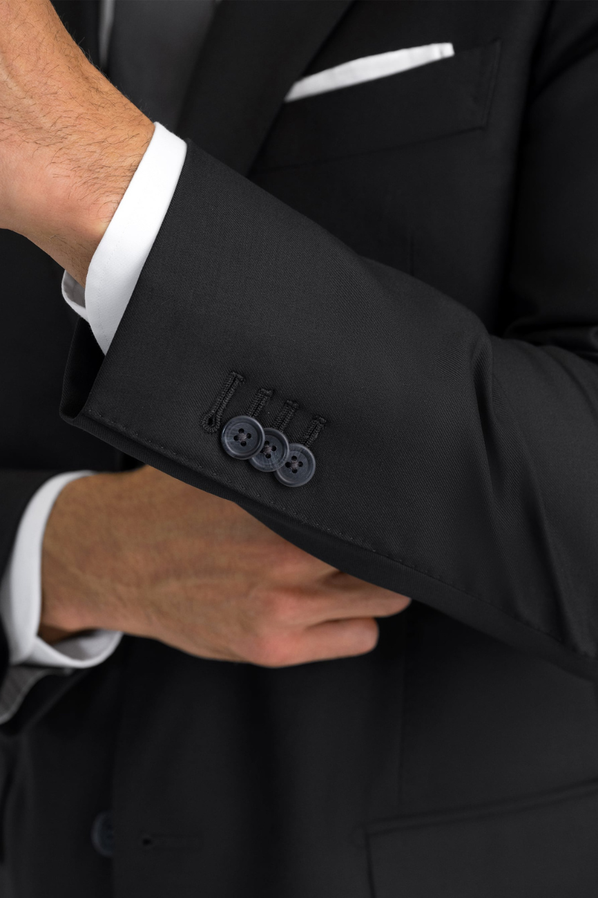 Prestige Black Wool Two-Piece Suit - Image 3