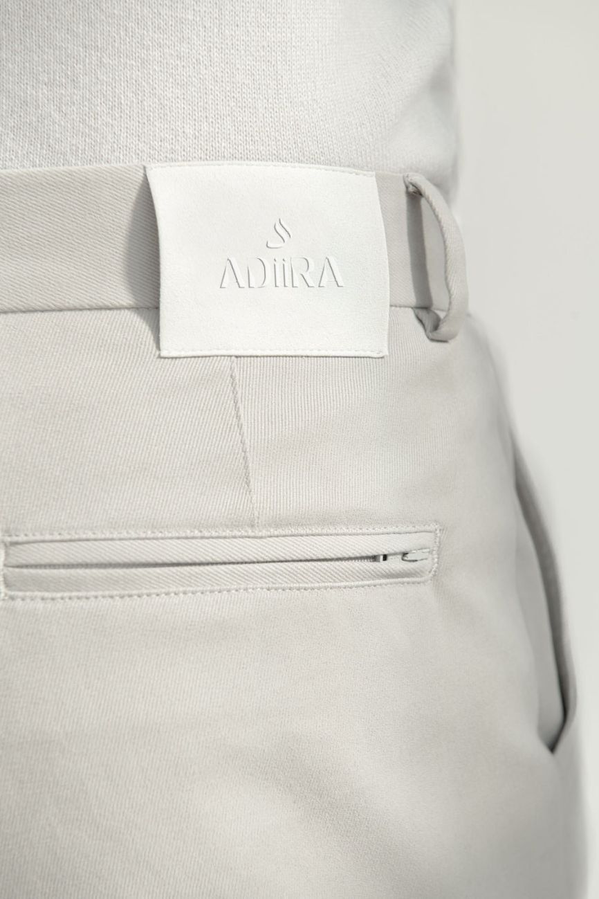 Prestige Greige Wool Pants - Image 2