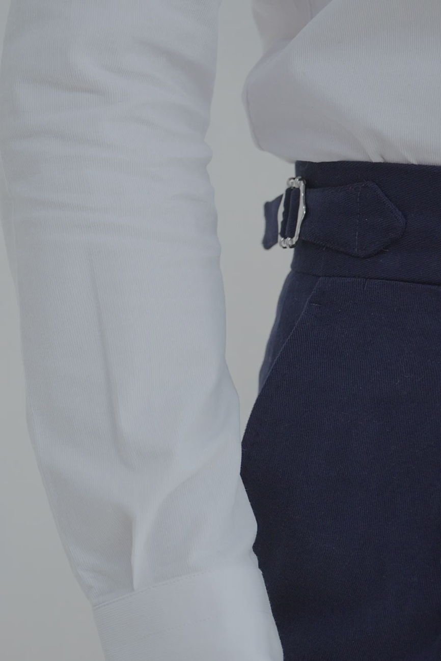 Elite Blue Cotton Pants - Image 2