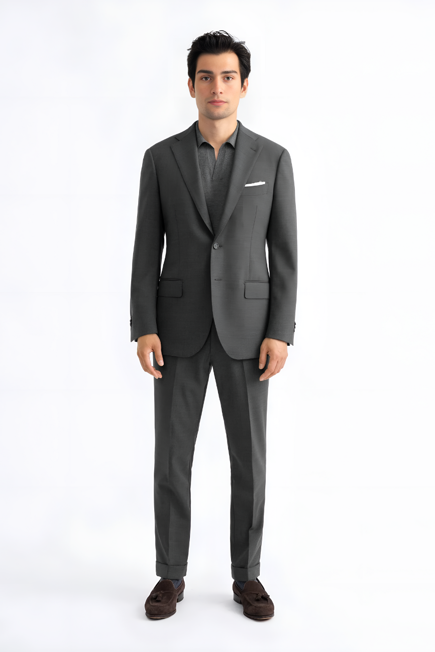 Classic Dark Grey Two-Piece Suit - Image 3
