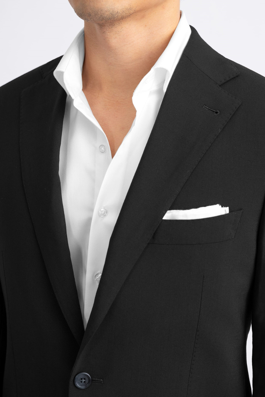 Prestige Black Wool Two-Piece Suit - Image 4