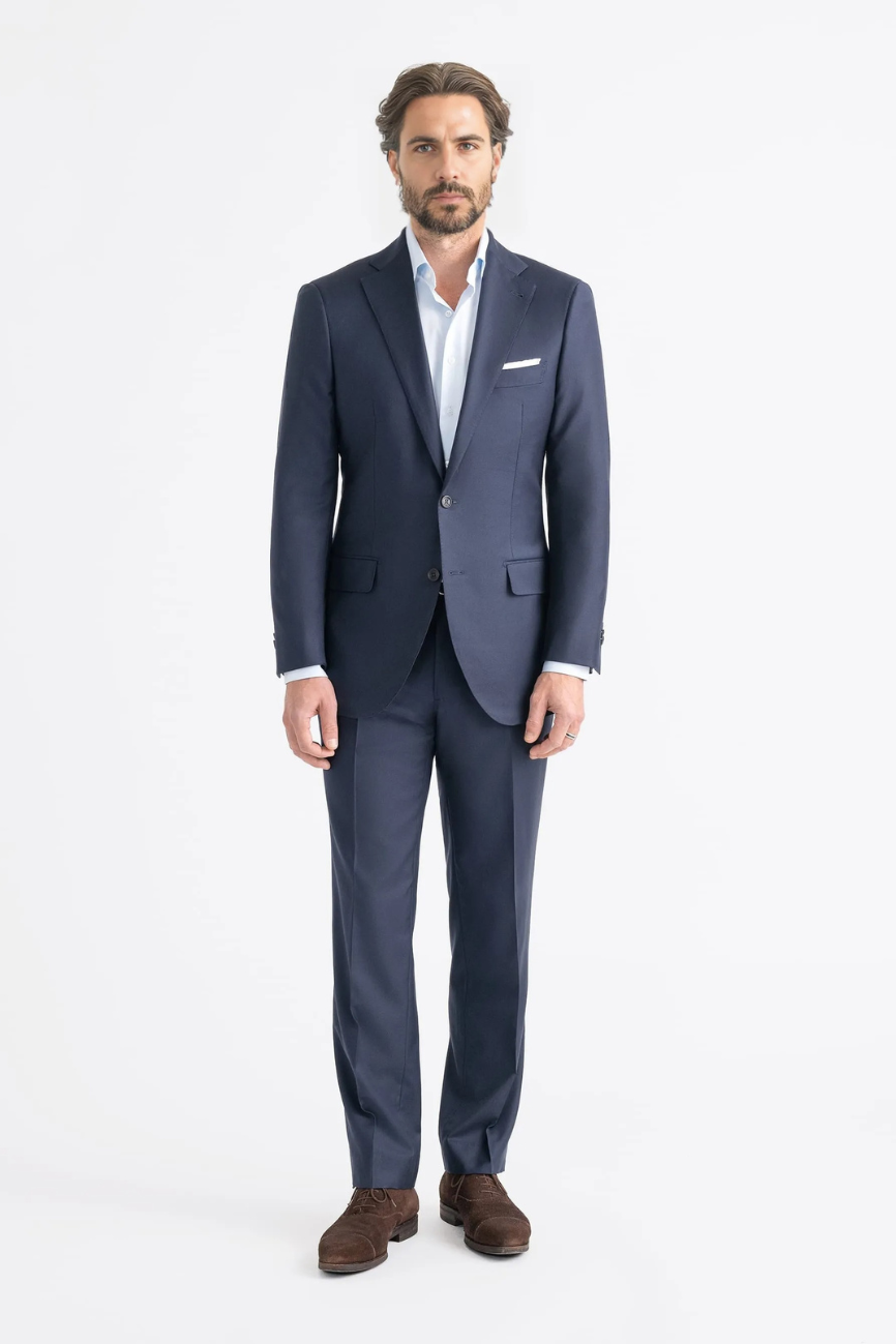Elite Navy Wool Two-Piece Mercer Suit