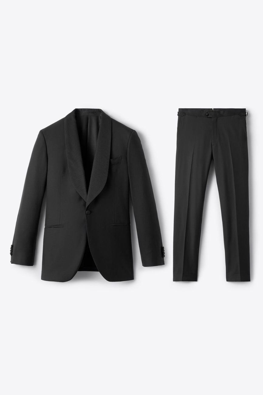 Black Shawl Lapel Allen Two-Piece Tuxedo - Image 4