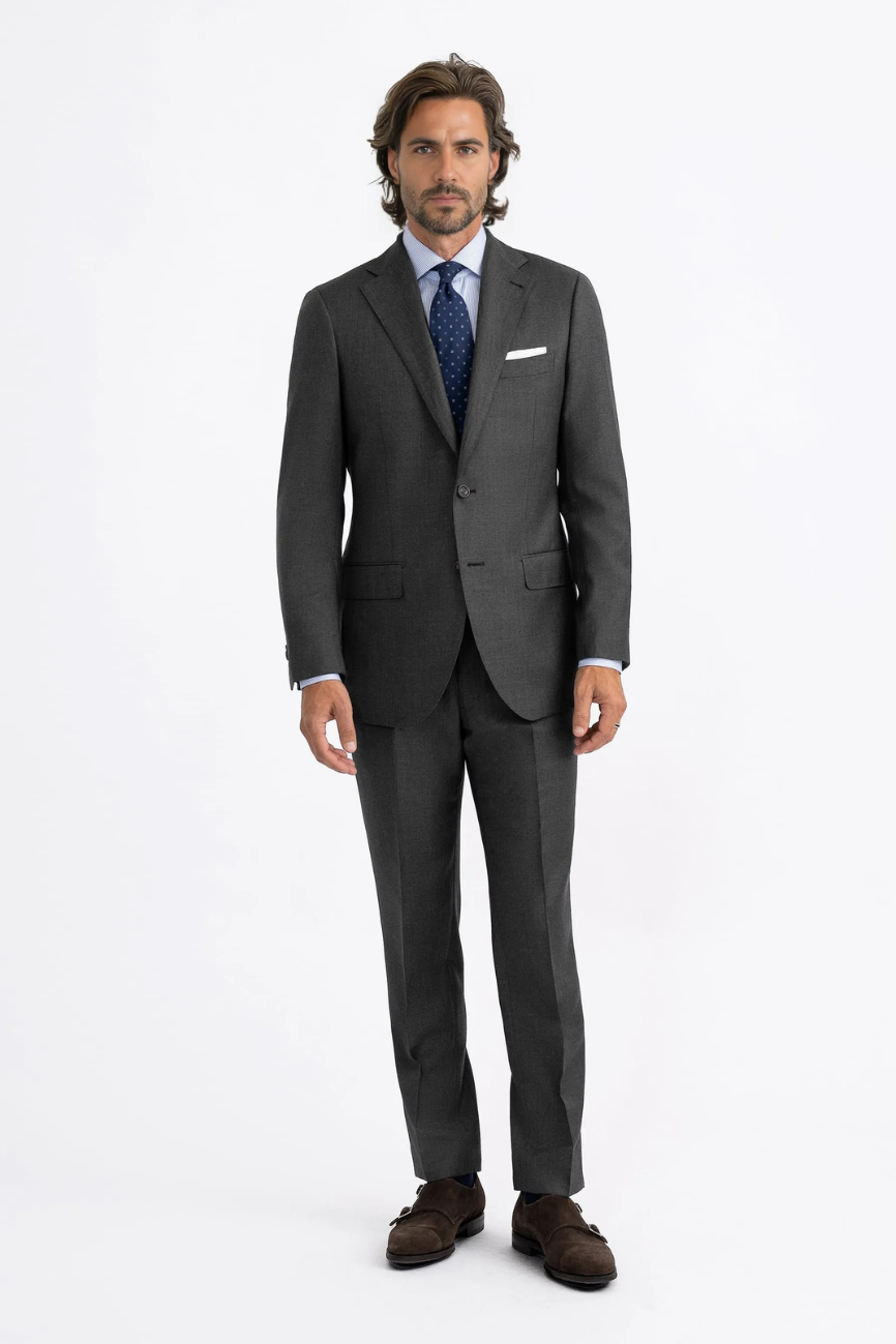 Prestige Grey Wool Two-Piece Suit - Image 3