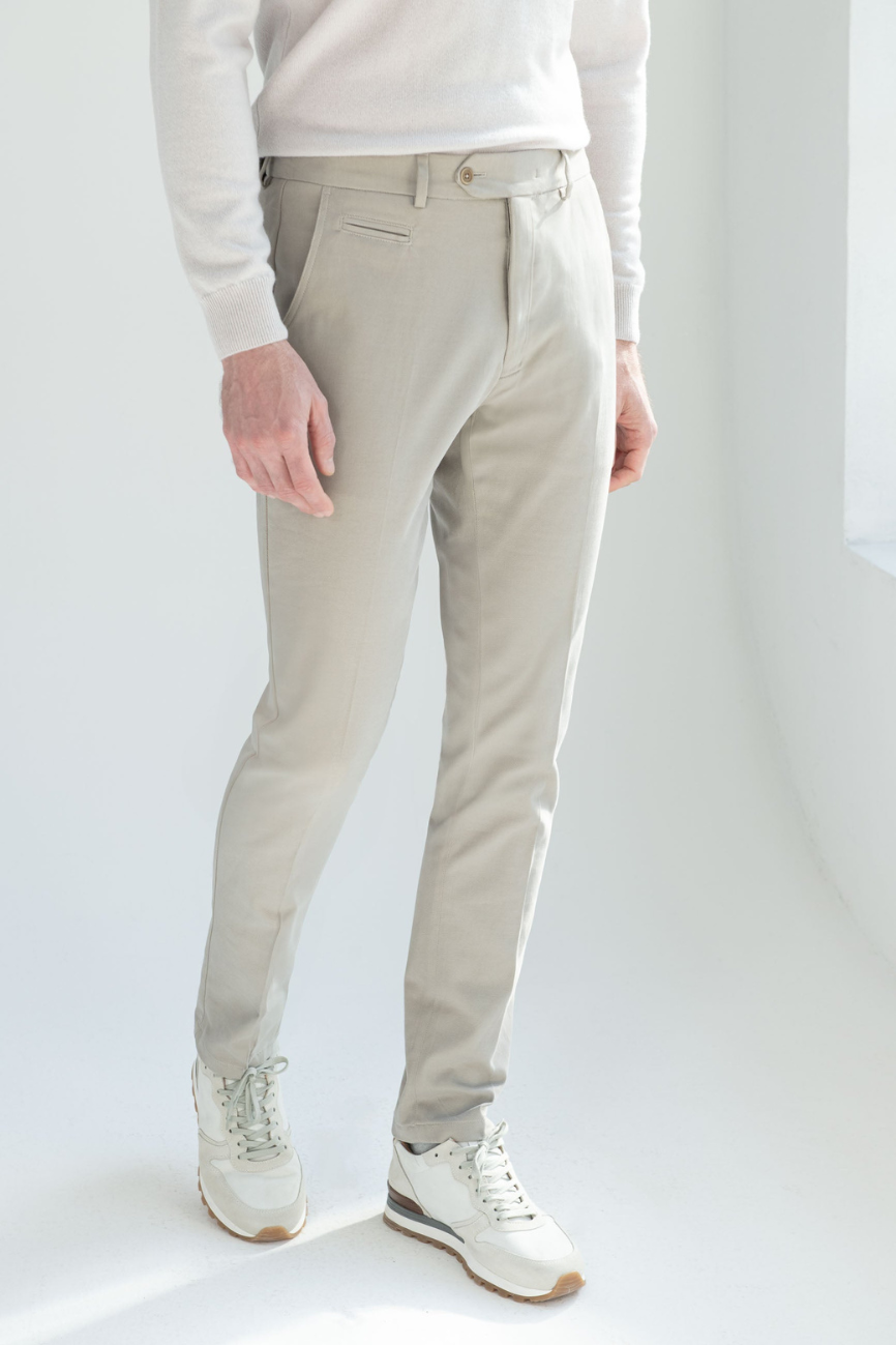 Prestige Greige Wool Pants - Image 3