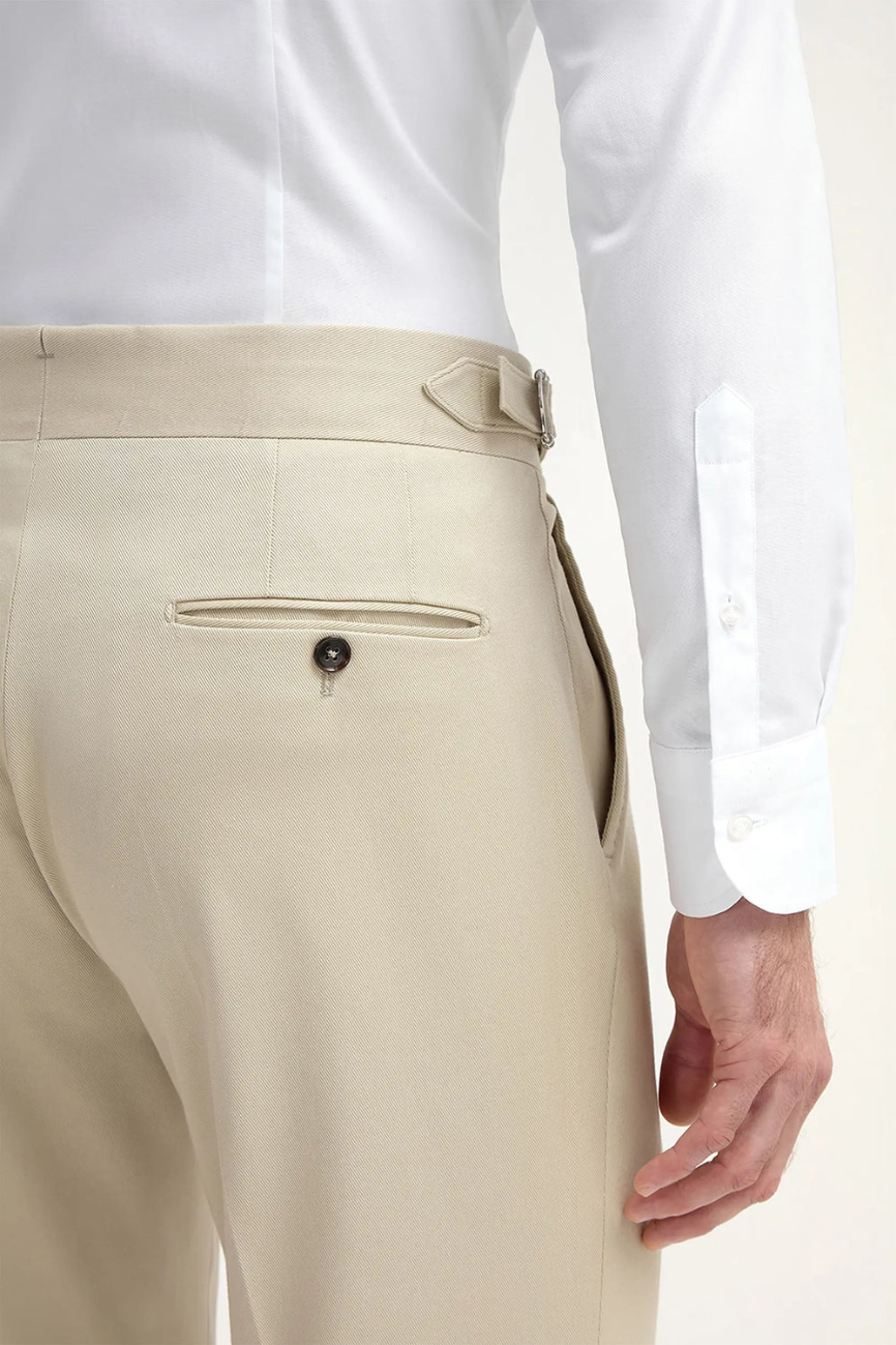 Heritage Beige Cotton Pants - Image 4