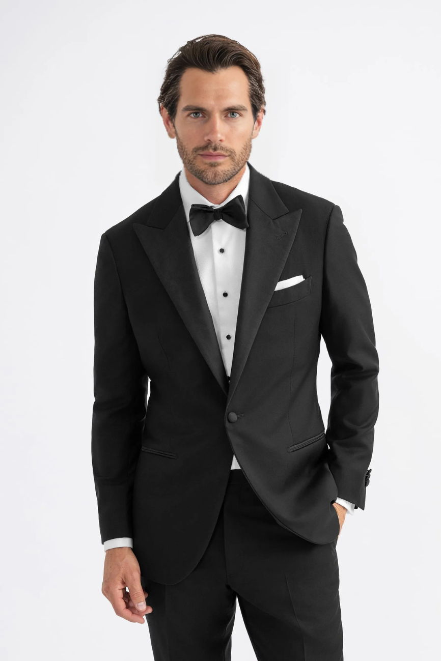 Black Peak Lapel Two-Piece Tuxedo