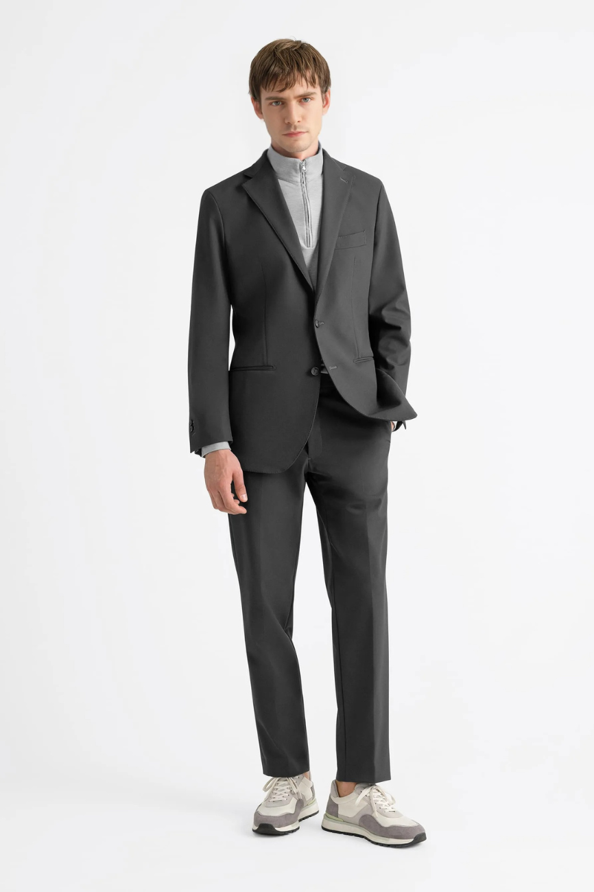 Prestige Charcoal Future Wool Suit - Image 5