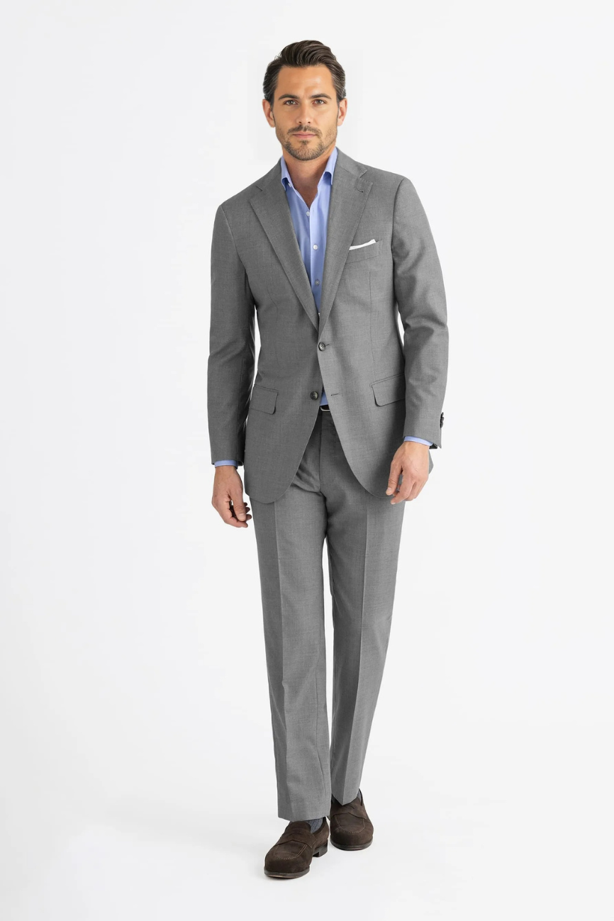 Refined Grey Tropical Wool Allen Suit - Image 5