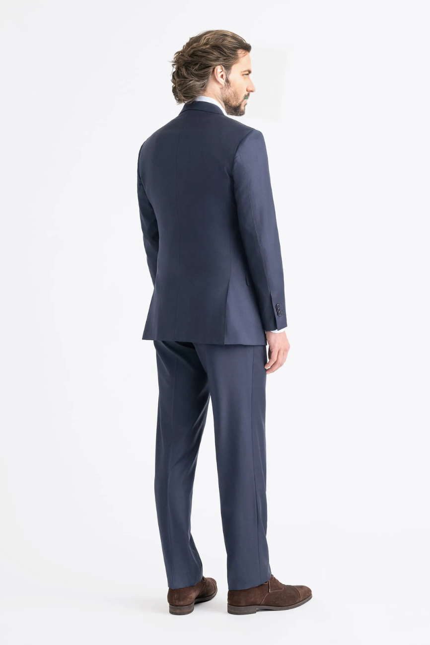 Elite Navy Wool Two-Piece Mercer Suit - Image 4