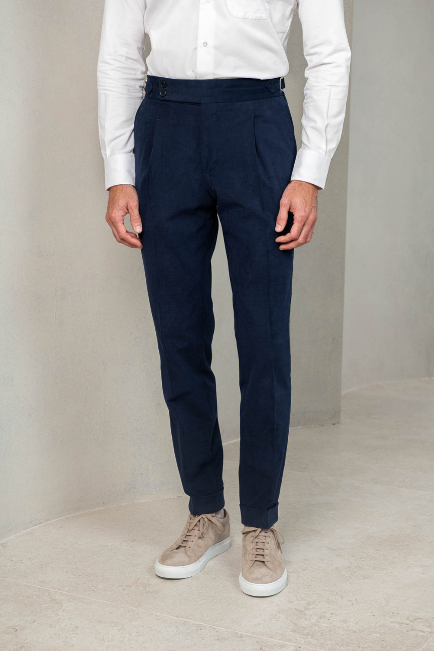 Elite Blue Cotton Pants - Image 4