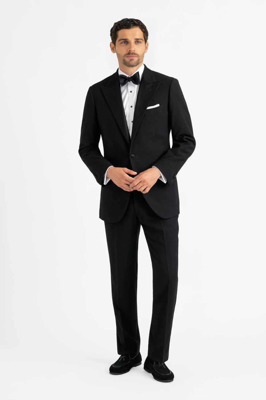 Regal Black Barathea Two-Piece Tuxedo - Image 4
