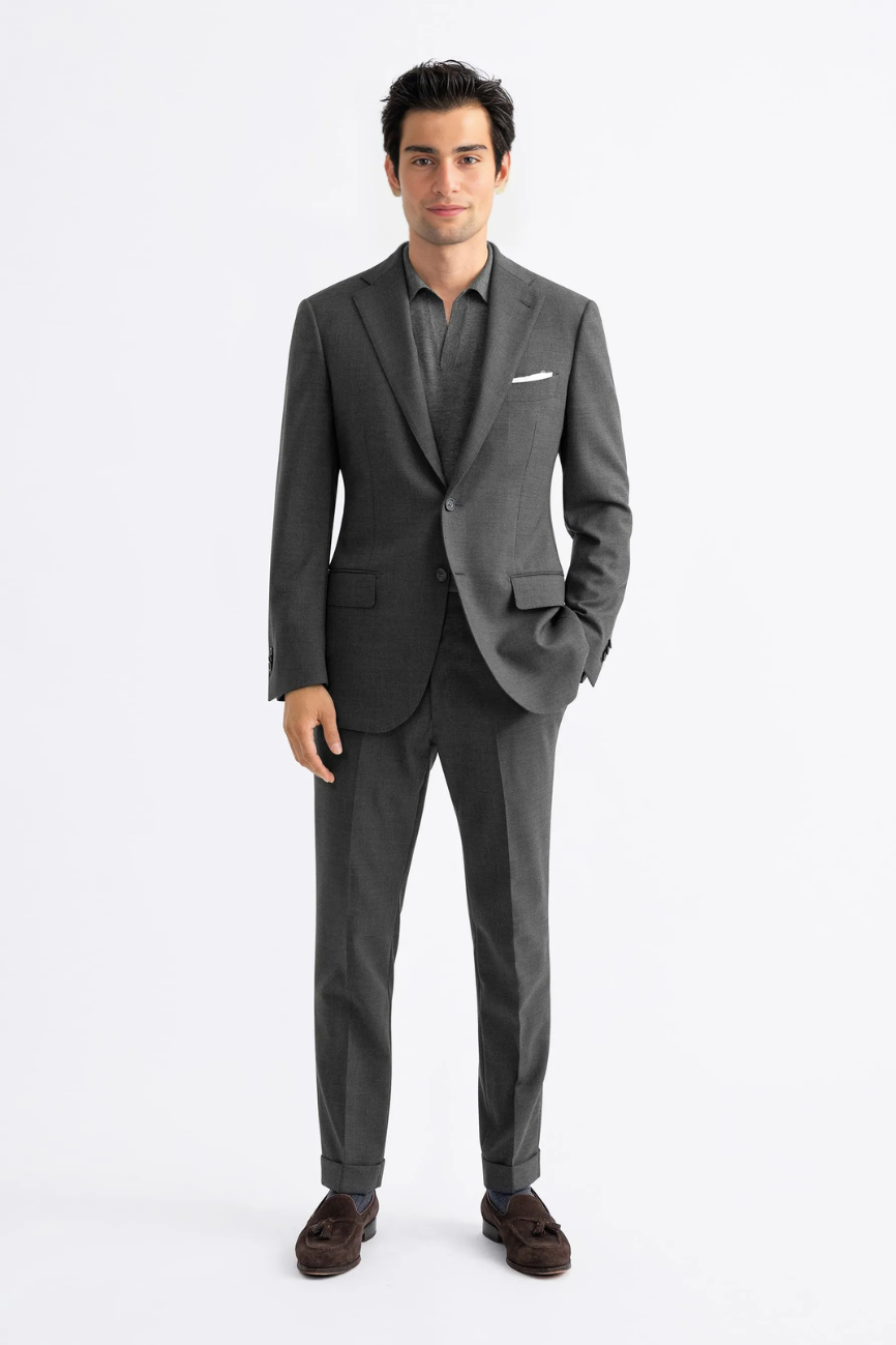 Classic Dark Grey Two-Piece Suit