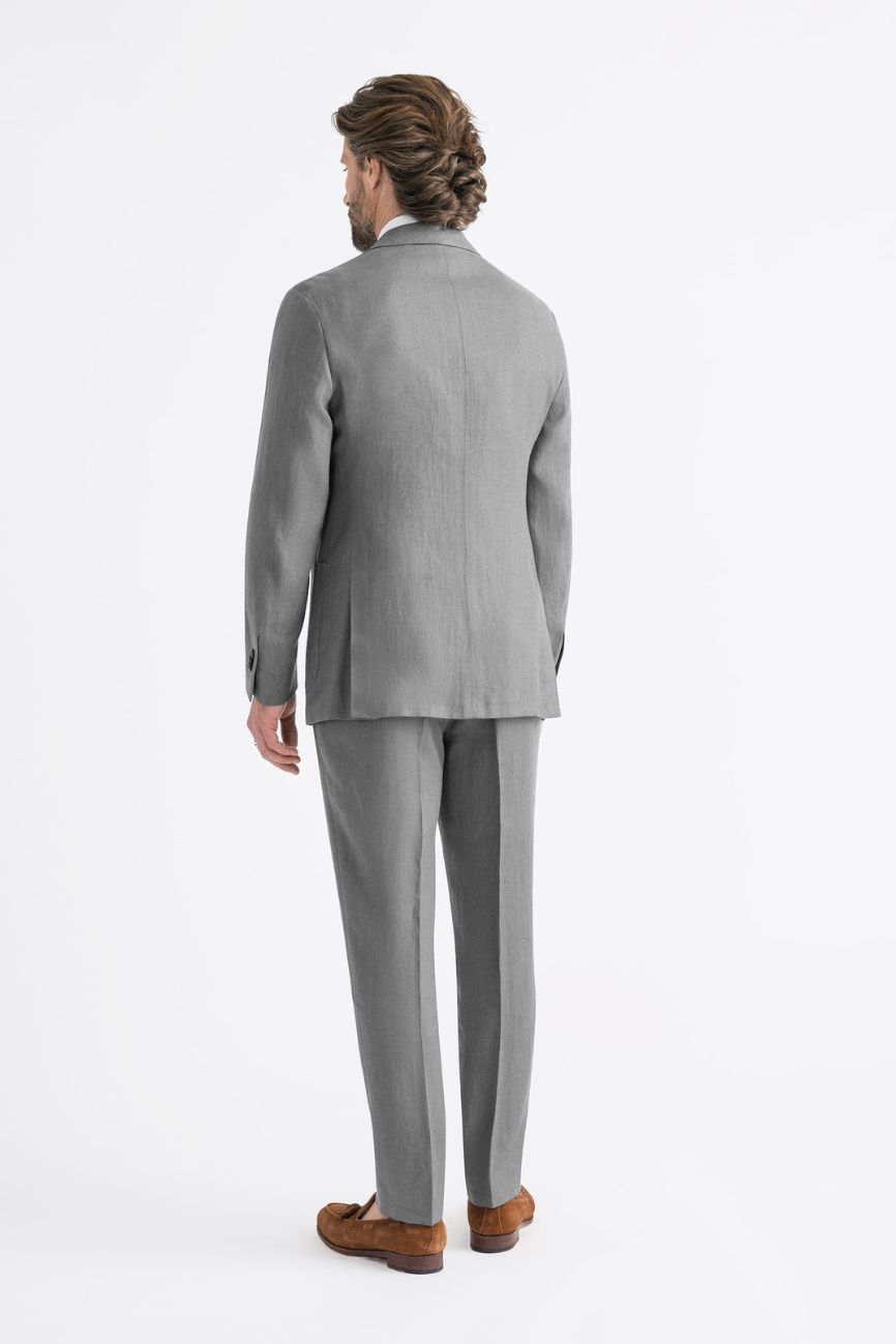 Classic Grey Irish Linen Two-Piece Suit - Image 6
