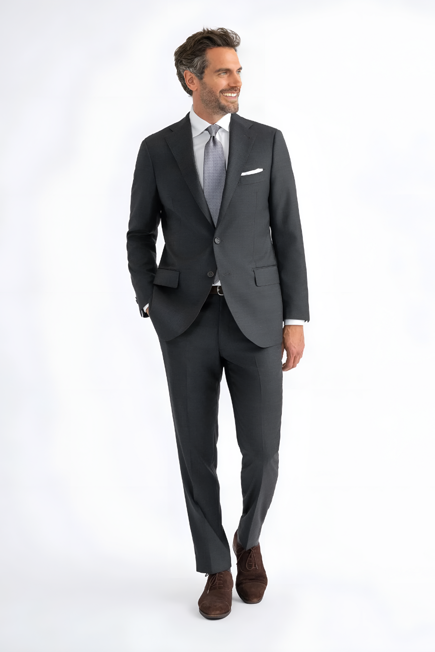 Heritage Charcoal Wool Suit - Image 6
