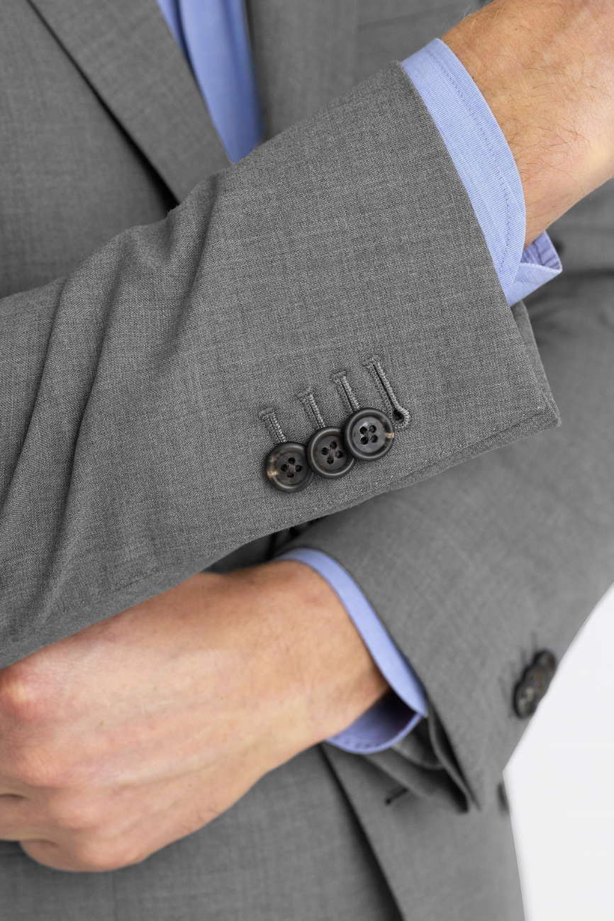 Refined Grey Tropical Wool Allen Suit - Image 6