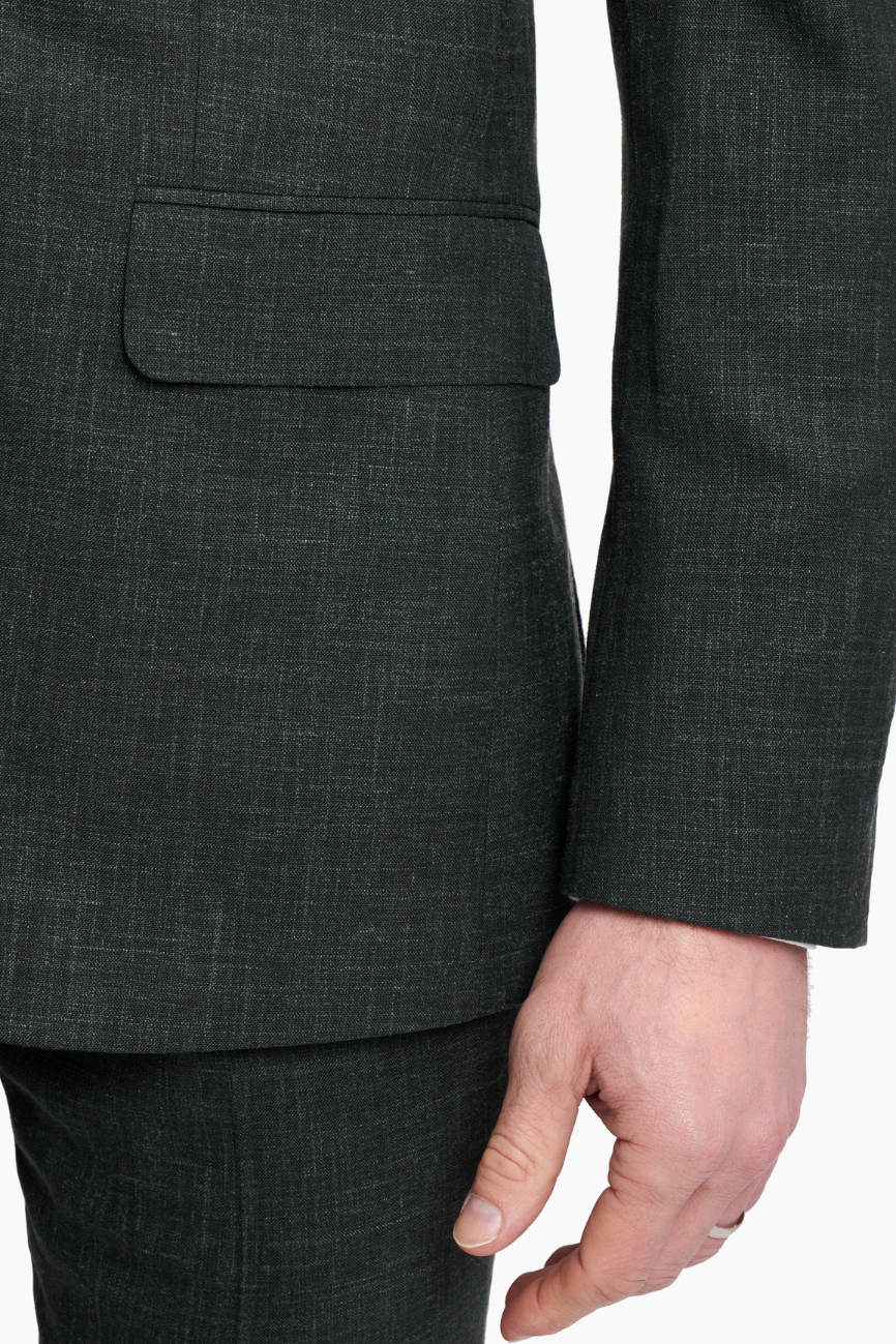 Firenze Refined Green Wool Two Piece Suit - Image 2