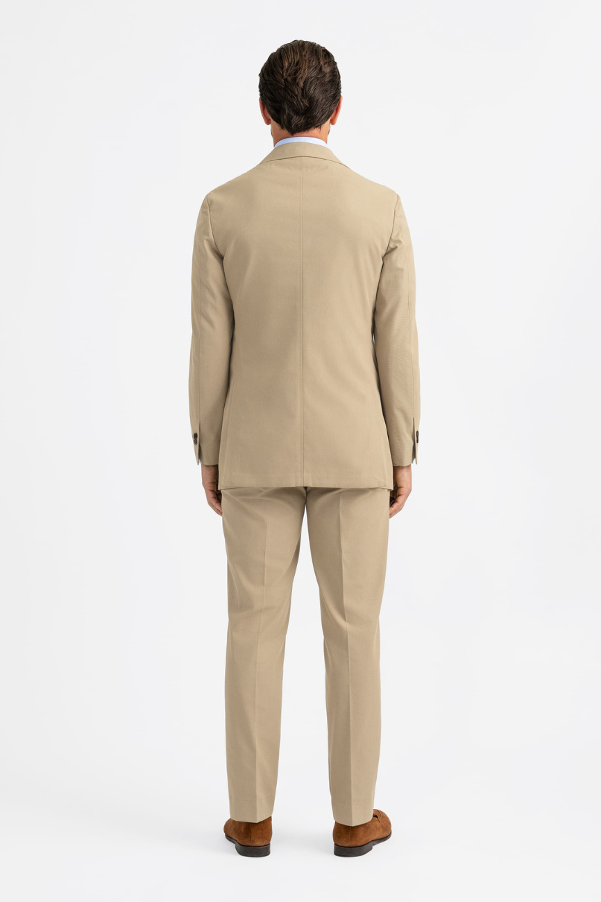 Khaki High-Twist Cotton Sullivan Suit - Image 7
