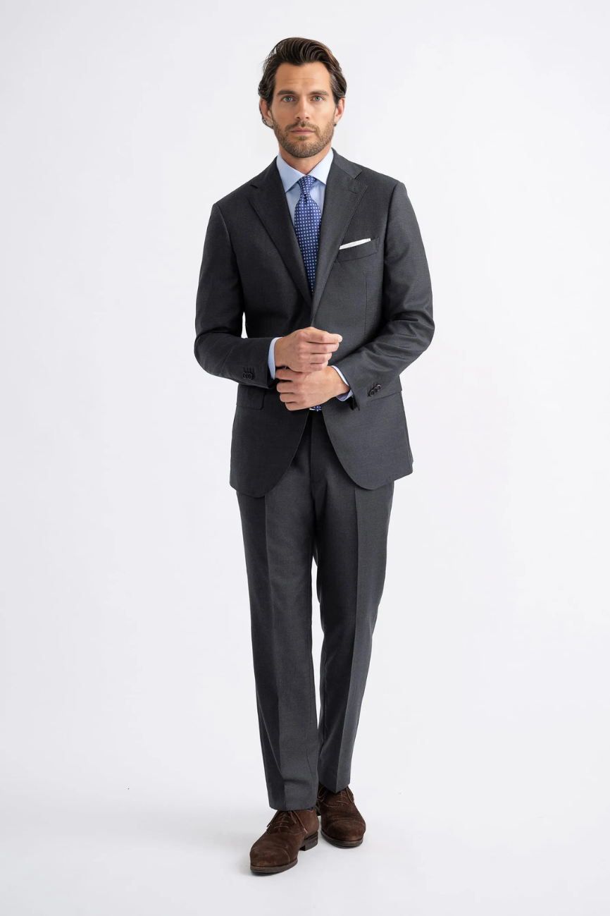 Prestige Charcoal Wool Two-Piece Suit - Image 6