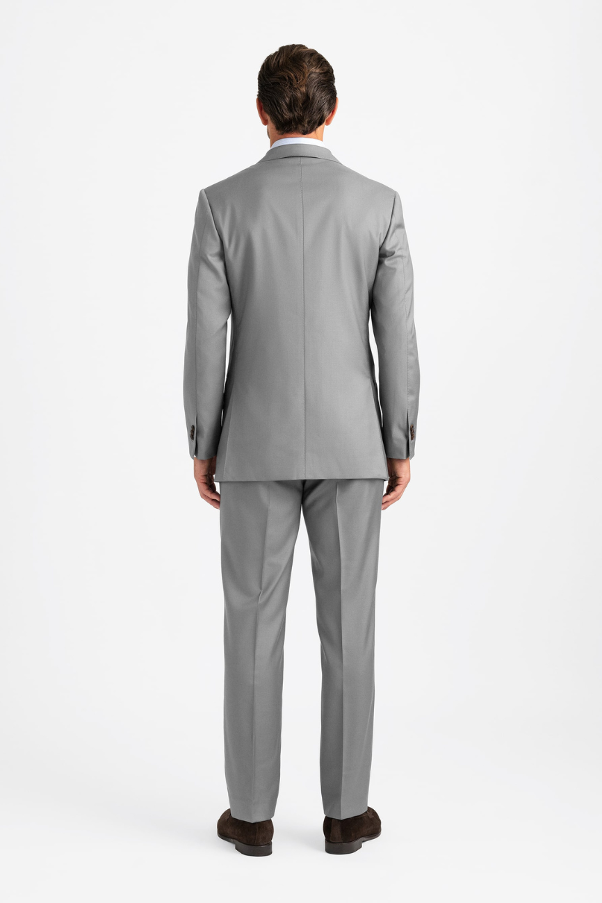 Prestige Solid Grey Wool Allen Suit - Image 7
