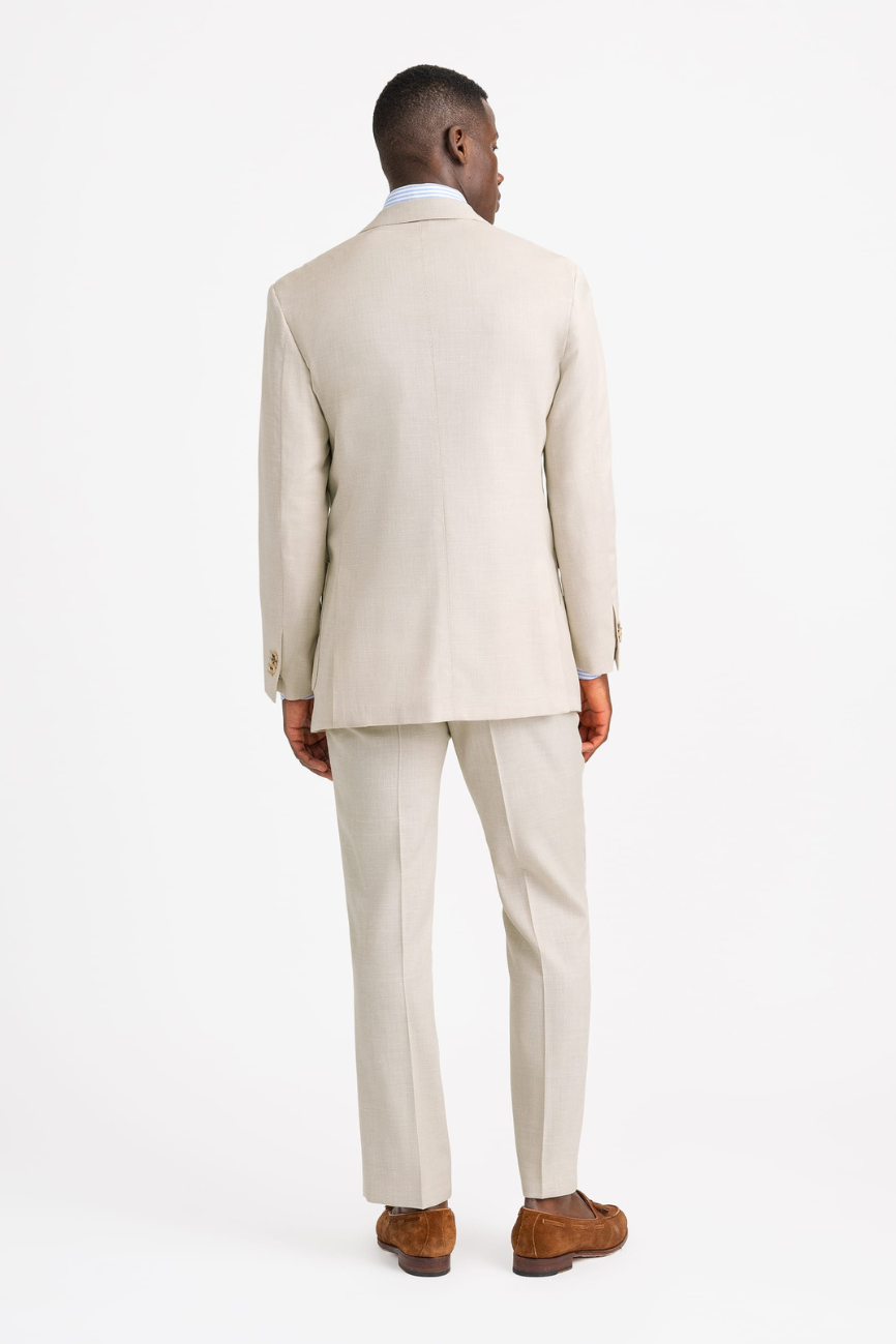 Elegant Cream Wool & Linen Two-Piece Suit - Image 7