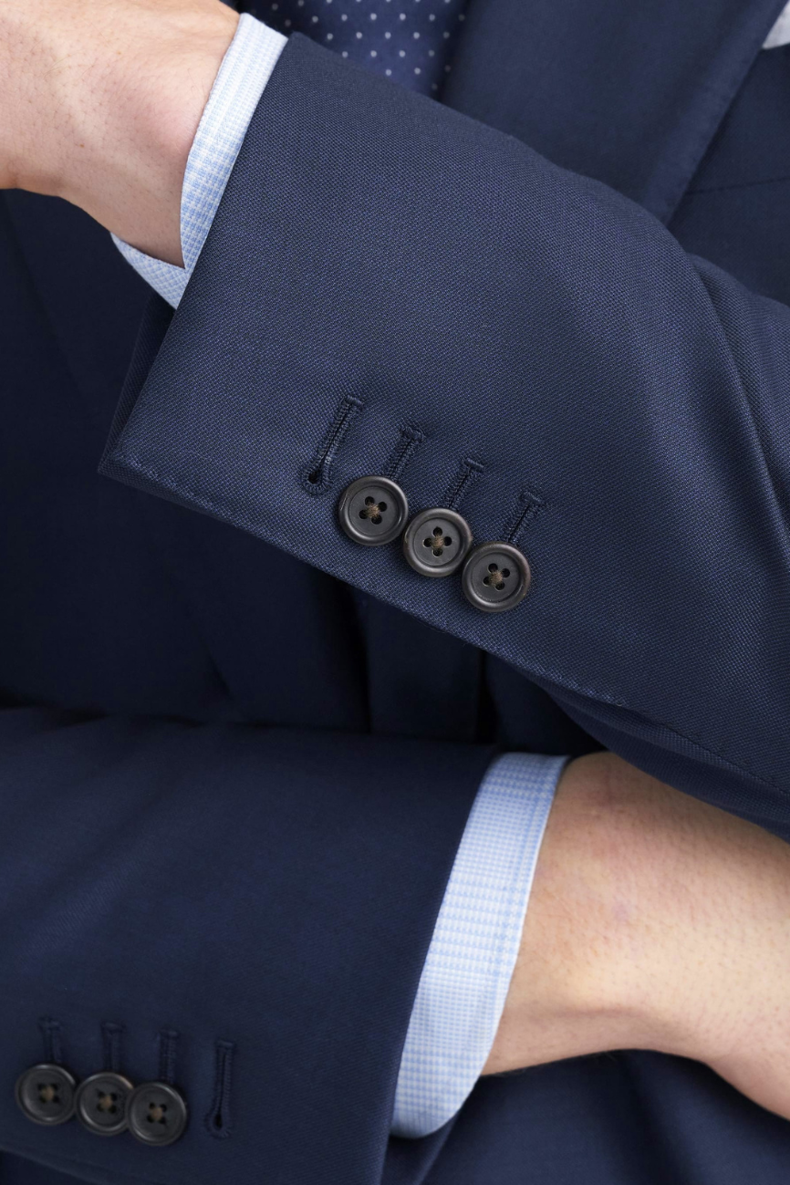 Heritage Navy Sharkskin Suffolk Suit - Image 8