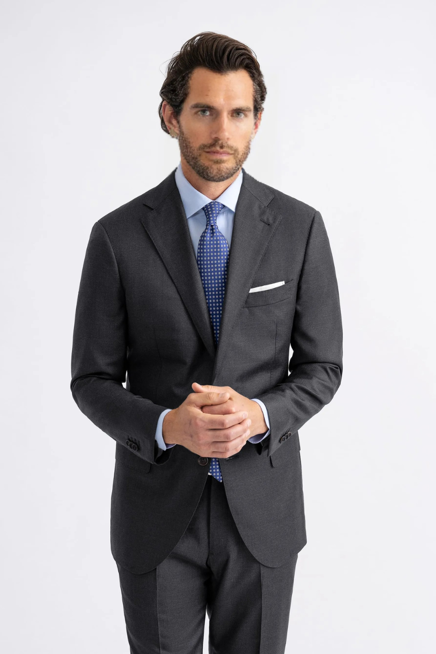 Prestige Charcoal Wool Two-Piece Suit - Image 7