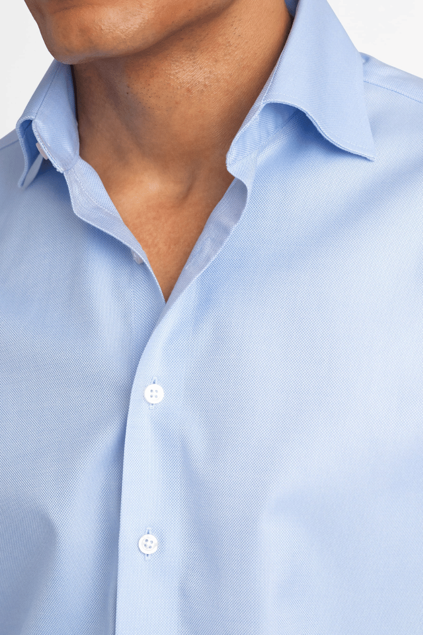 Light Blue Royal Oxford Dress Shirt - Image 2