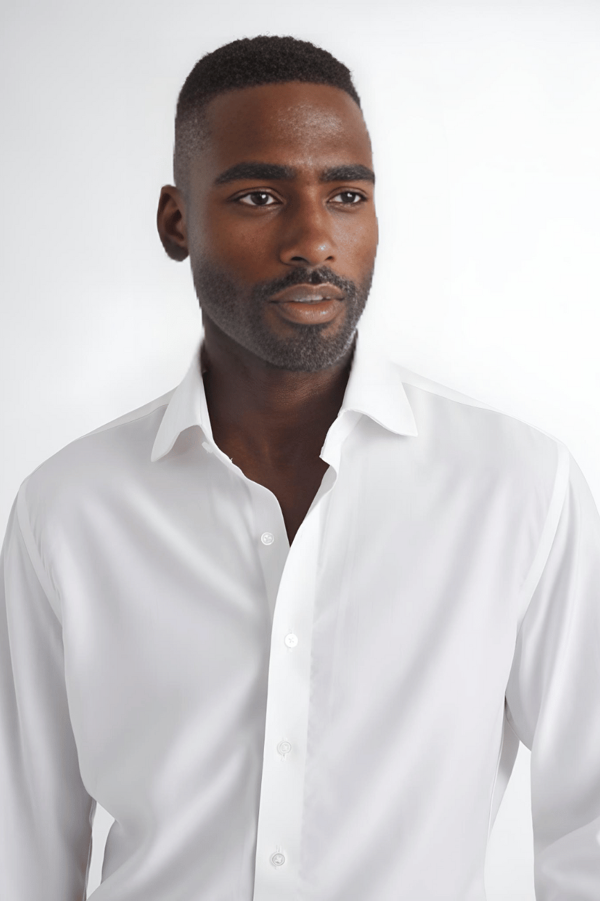 Classic Cream Merino Blend Shirt - Image 2