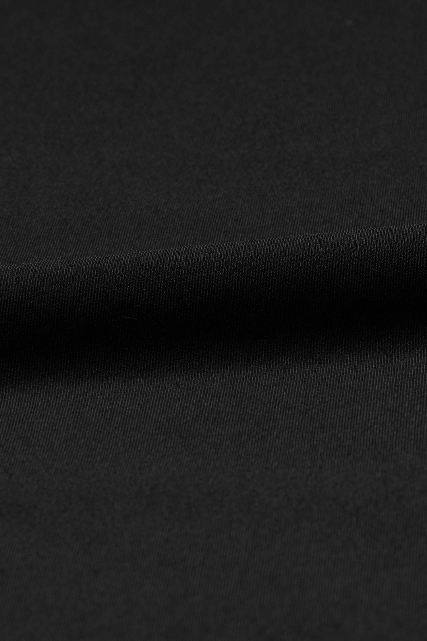 Classic Black Cotton Dress Shirt - Image 2