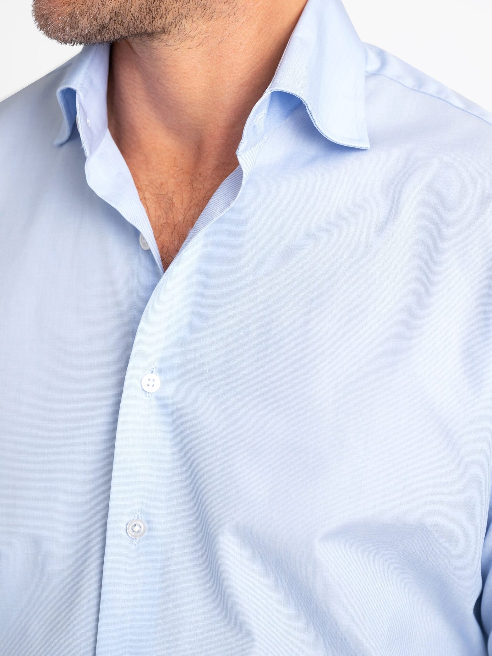 Sky Blue End-on-End Shirt - Image 4