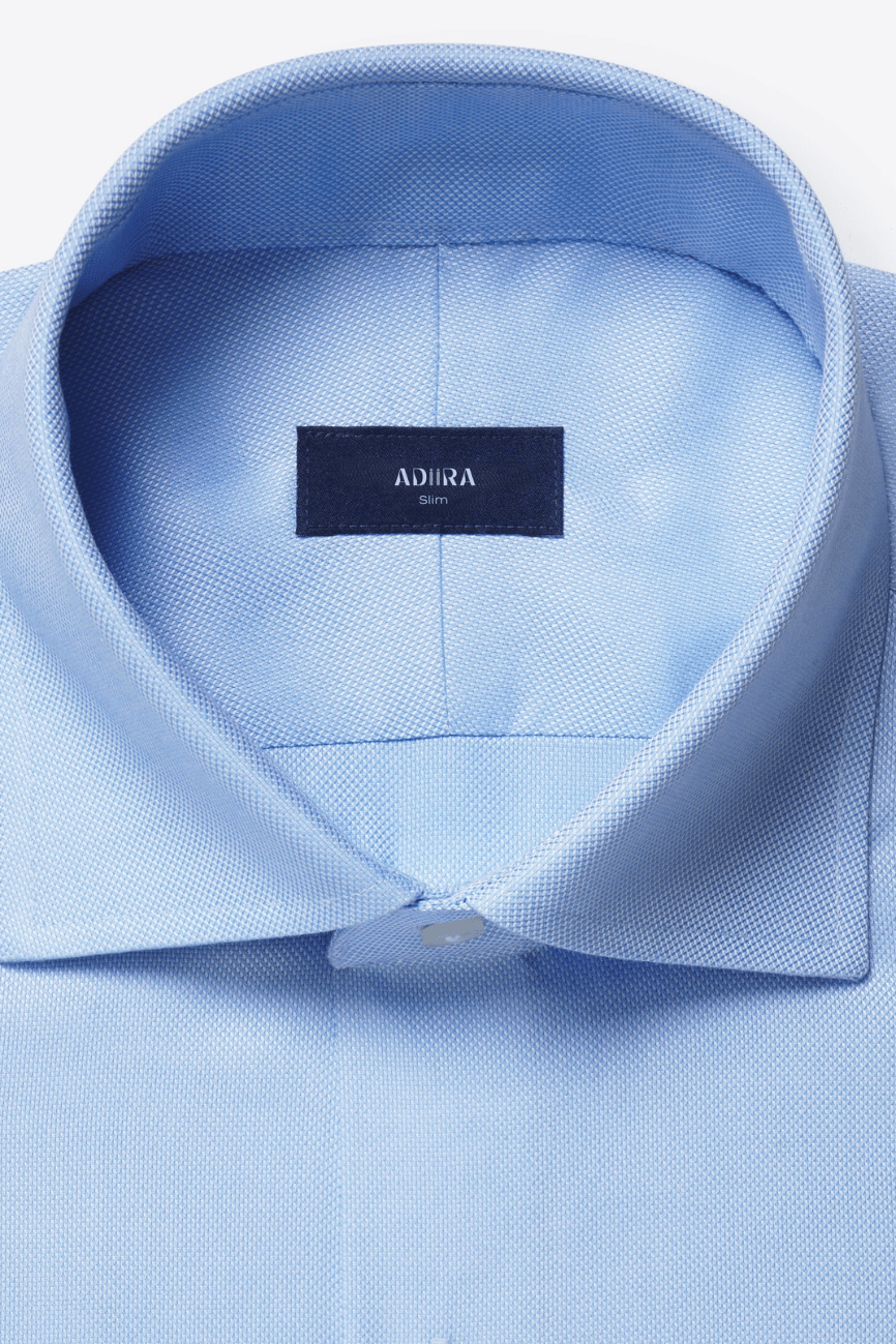 Light Blue Royal Oxford Dress Shirt - Image 5